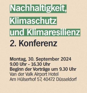 2. Konferenz: Nachhaltigkeit, Klimaschutz und Klimaresilienz